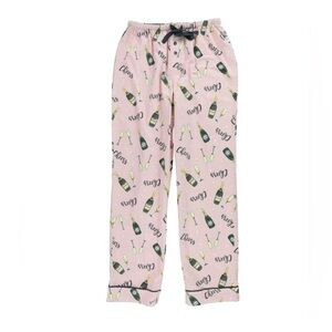 P.J. Salvage Womens Cheers Pajama Lounge Pants Pink See Measurements